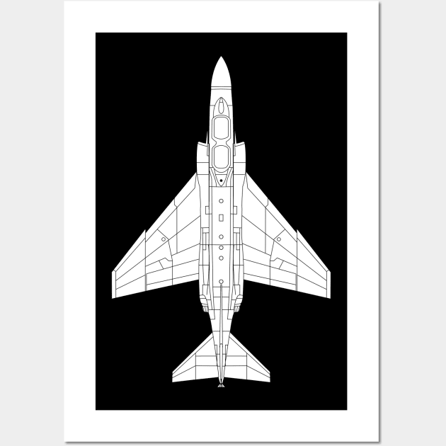 McDonnell Douglas F-4 Phantom II Wall Art by BearCaveDesigns